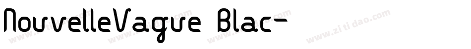 NouvelleVague Blac字体转换